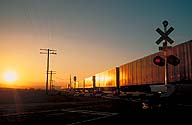 Rail Crossing :: Nearing Ludlow, California