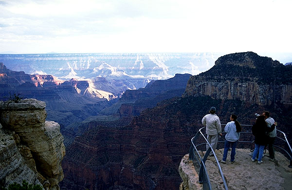 From below the North Rim Lodge<br>Grand Canyon, North Rim<br>Arizona, USA: Grand Canyon National Park, Arizona, United States of America
: Landscapes; Canyons.
