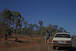 Katrin & Stan on the Gregory Highway<br clear=all>Queensland, Australia